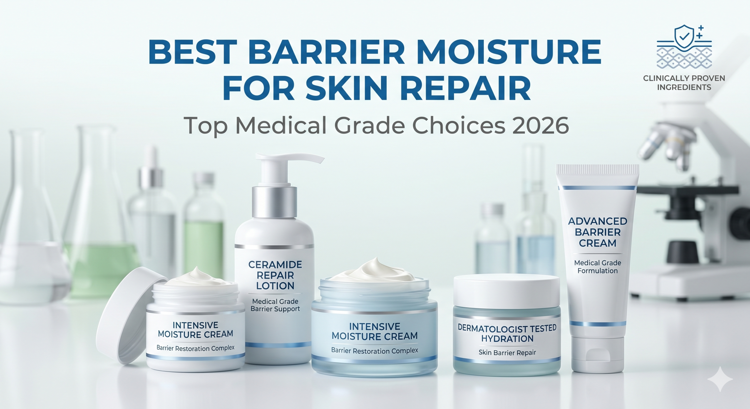 Best barrier moisture for skin repair Top Medical Grade Choices 2026