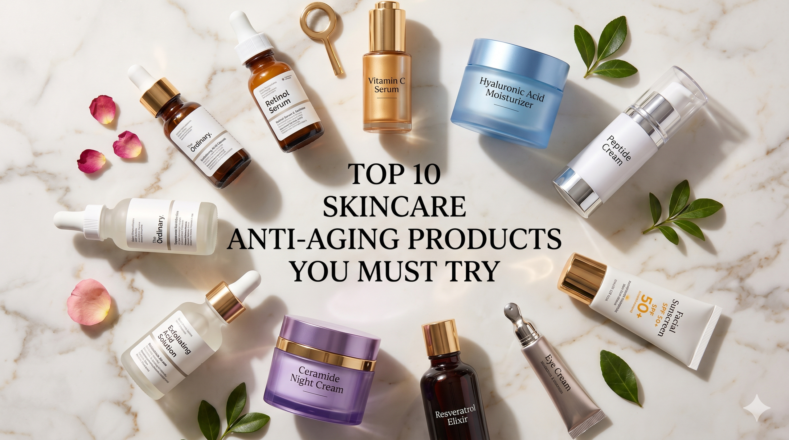 Top 10 Skincare Anti-Aging Products You Must Try.