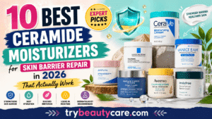 Top skin barrier repair moisturizers featuring hydration, sensitive skin care, and ceramide ingredients