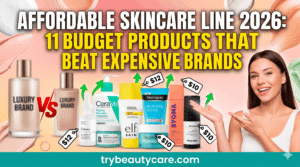 Affordable skincare line products for glowing and healthy-looking skin