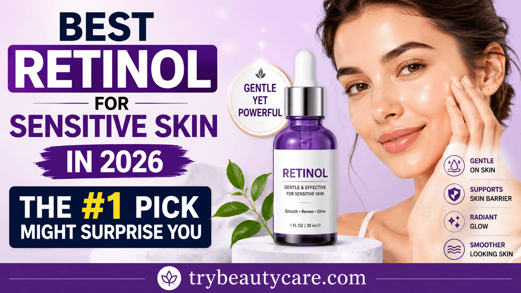 Woman applying retinol cream for sensitive skin as part of an evening skincare routine