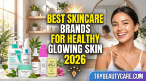 natural glowing skin after healthy skincare routine