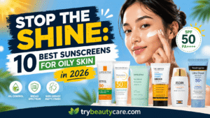 Lightweight sunscreen collection for oily and acne-prone skin with SPF protection and skincare essentials