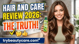 Applying Hair & Care oil to long hair