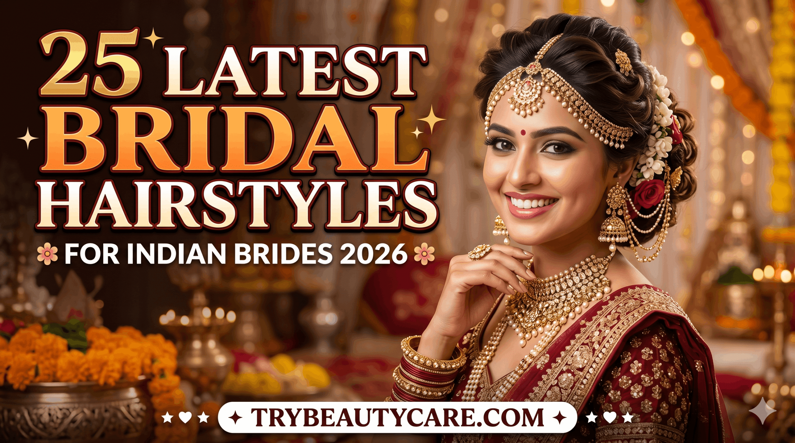 Latest bridal hairstyles for Indian brides in 2026
