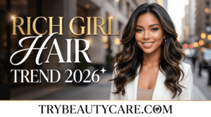 Rich girl hair trend with healthy long hair